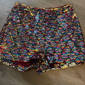 Sequin shorts